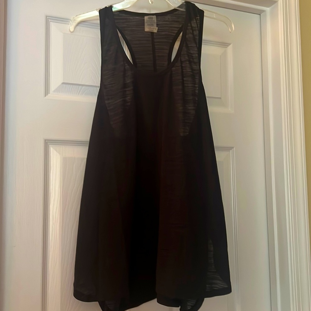 Cory Vines sleeveless black workout tank